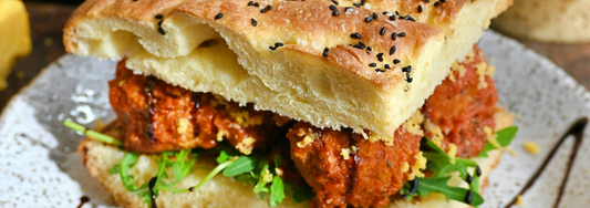 Ciabatta No-meatballs z SERio Parmegio